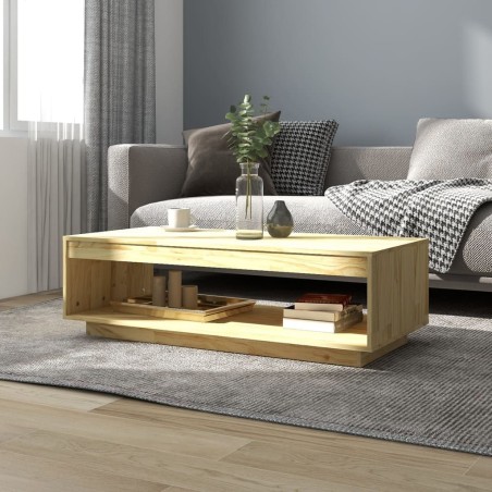 Table basse 110x50x33,5 cm bois de pin massif 582152582152