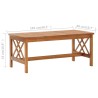 Table basse 102x50x43 cm Bois d'acacia solide 582153582153