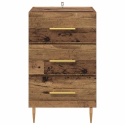 Cabinet de chevet Bois ancien 40 x 40 x 66 cm Bois d'ingénierie 582162582162