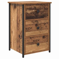Cabinet de chevet Marron 40 x 36 x 60 cm Bois Recyclé Solide 582163582163