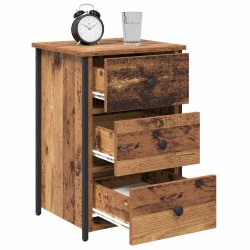 Cabinet de chevet Marron 40 x 36 x 60 cm Bois Recyclé Solide 582163582163