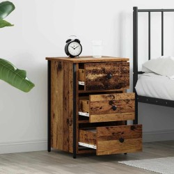 Cabinet de chevet Marron 40 x 36 x 60 cm Bois Recyclé Solide 582163582163