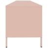 Meuble TV rose 202x39x43,5 cm acier laminé à froid 582165582165