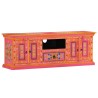 Meuble TV rose 110x30x40 cm bois massif de manguier 582166582166