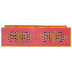 Meuble TV rose 110x30x40 cm bois massif de manguier 582166582166