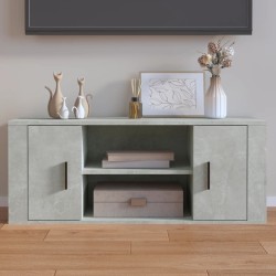 Meuble TV Gris béton 100x35x40 cm Bois d'ingénierie 582168582168