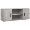 Meuble TV Gris béton 100x35x40 cm Bois d'ingénierie 582168582168