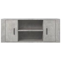Meuble TV Gris béton 100x35x40 cm Bois d'ingénierie 582168582168