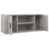 Meuble TV Gris béton 100x35x40 cm Bois d'ingénierie 582168582168