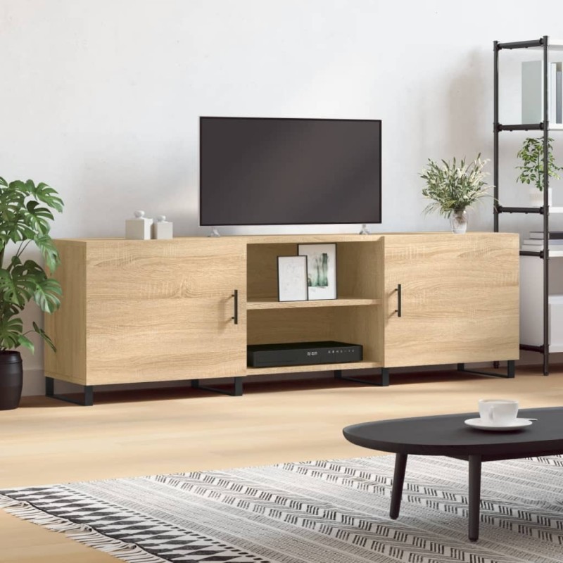 Meuble TV chêne sonoma 150x30x50 cm bois d'ingénierie 582169582169