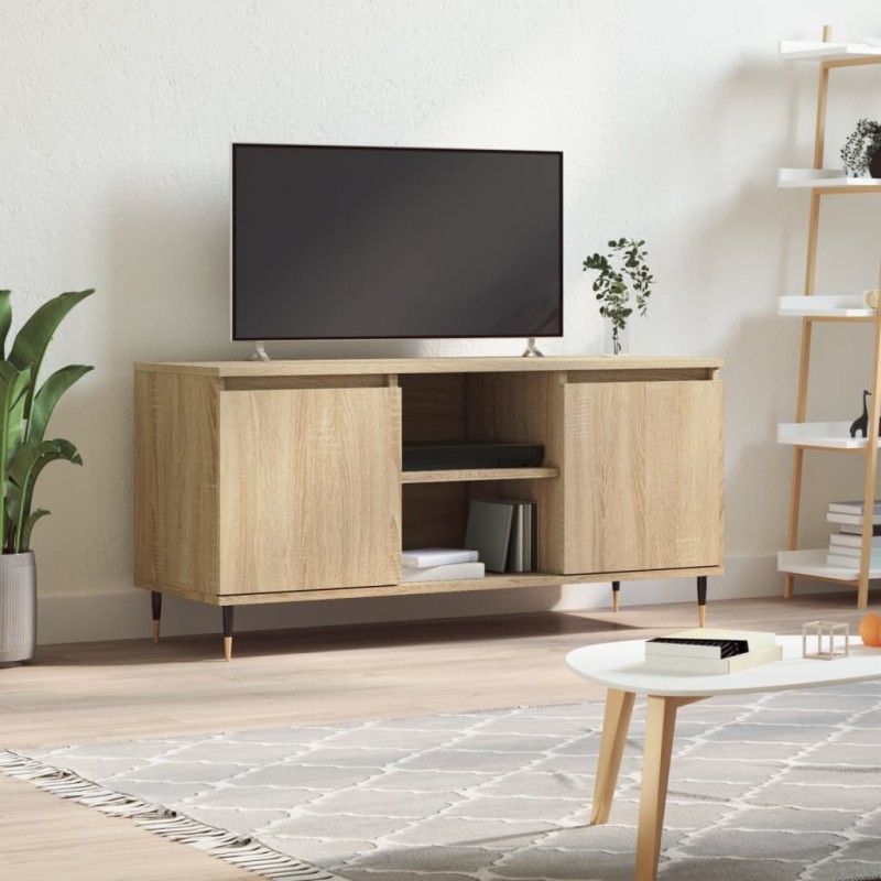 Meuble TV chêne sonoma 104x35x50 cm bois d'ingénierie 582170582170