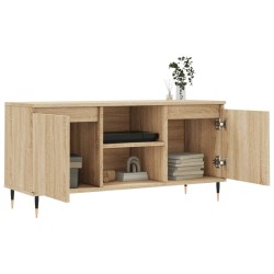 Meuble TV chêne sonoma 104x35x50 cm bois d'ingénierie 582170582170