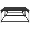 Table basse 2 pcs Chêne noir Bois d'ingénierie 582175582175