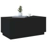 Table basse avec lumières LED noir 90x50x40 cm 582180582180