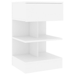 Table de chevet Blanc 40x35x65 cm Bois d’ingénierie 582181582181
