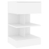 Table de chevet Blanc 40x35x65 cm Bois d’ingénierie 582181582181