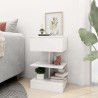 Table de chevet Blanc 40x35x65 cm Bois d’ingénierie 582181582181
