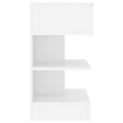 Table de chevet Blanc 40x35x65 cm Bois d’ingénierie 582181582181