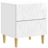 Table de chevet Blanc brillant 43 x 34,5 x 48 cm 582182582182