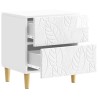 Table de chevet Blanc brillant 43 x 34,5 x 48 cm 582182582182
