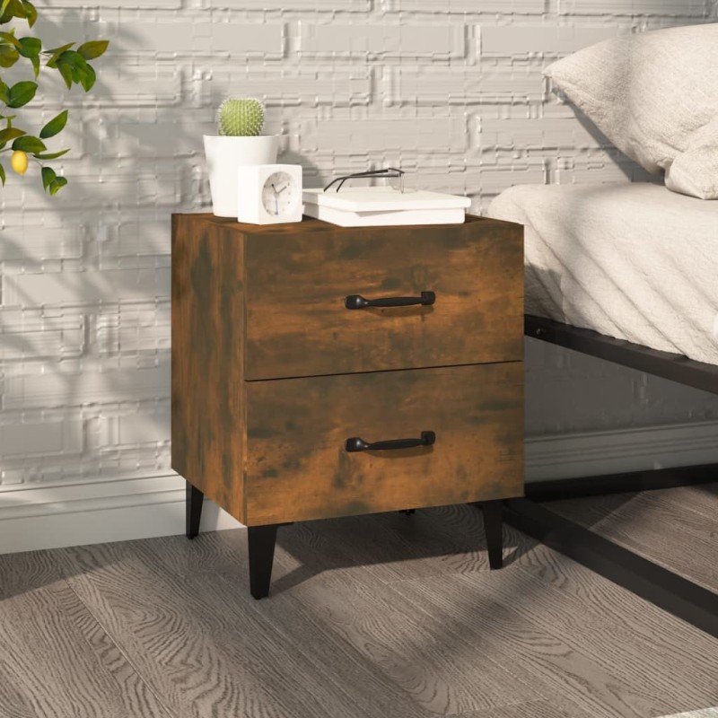 Table de chevet Chêne fumé 40x35x47,5 cm 582188582188