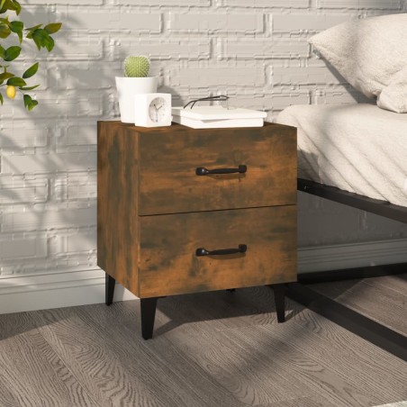 Table de chevet Chêne fumé 40x35x47,5 cm 582188582188