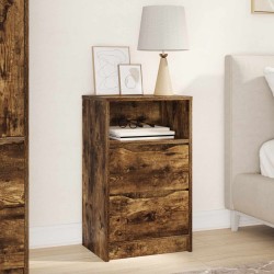 Table de chevet Chêne fumé 40 x 30 x 467 cm Bois d'ingénierie 582189582189
