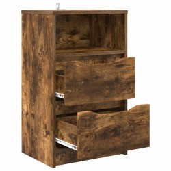 Table de chevet Chêne fumé 40 x 30 x 467 cm Bois d'ingénierie 582189582189