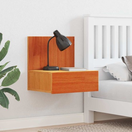 Table de chevet Brun cire 42 x 32,5 x 40 cm Bois massif en pin 582190582190