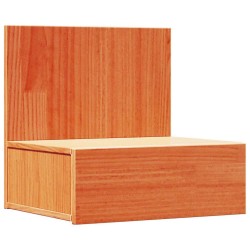 Table de chevet Brun cire 42 x 32,5 x 40 cm Bois massif en pin 582190582190