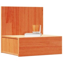 Table de chevet Brun cire 42 x 32,5 x 40 cm Bois massif en pin 582190582190