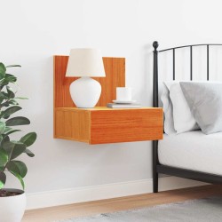 Table de chevet Brun cire 42 x 32,5 x 40 cm Bois massif en pin 582190582190