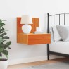 Table de chevet Brun cire 42 x 32,5 x 40 cm Bois massif en pin 582190582190