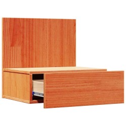 Table de chevet Brun cire 42 x 32,5 x 40 cm Bois massif en pin 582190582190