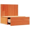 Table de chevet Brun cire 42 x 32,5 x 40 cm Bois massif en pin 582190582190