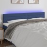 Tête de lit à LED Bleu 180x5x78/88 cm Tissu 582193582193