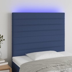 Tête de lit à LED Bleu 90x5x118/128 cm Tissu 582195582195