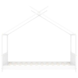 Cadre de lit d'enfant Blanc Bois de pin massif 70x140 cm 582196582196