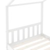 Cadre de lit d'enfant Blanc Bois de pin massif 70x140 cm 582196582196