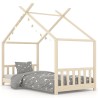 Cadre de lit d'enfant Bois de pin massif 70x140 cm 582198582198