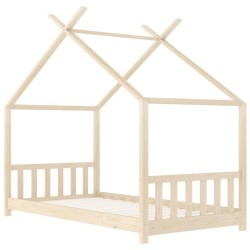 Cadre de lit d'enfant Bois de pin massif 70x140 cm 582198582198