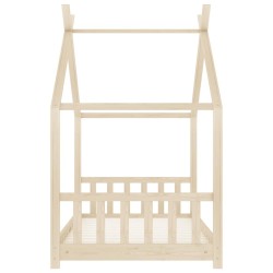 Cadre de lit d'enfant Bois de pin massif 70x140 cm 582198582198