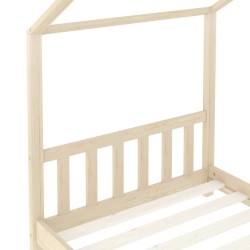Cadre de lit d'enfant Bois de pin massif 70x140 cm 582198582198