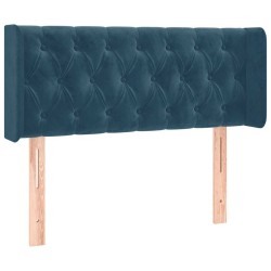 Tête de lit à LED Bleu foncé 103x16x78/88 cm Velours 582201582201
