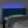 Tête de lit à LED Bleu foncé 103x16x78/88 cm Velours 582201582201