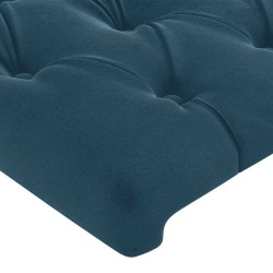 Tête de lit à LED Bleu foncé 103x16x78/88 cm Velours 582201582201