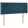 Tête de lit à LED Bleu foncé 103x16x78/88 cm Velours 582204582204