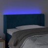 Tête de lit à LED Bleu foncé 103x16x78/88 cm Velours 582204582204
