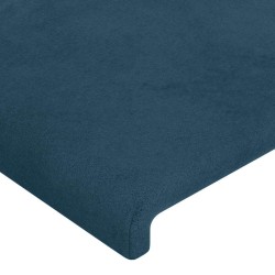 Tête de lit à LED Bleu foncé 103x16x78/88 cm Velours 582204582204