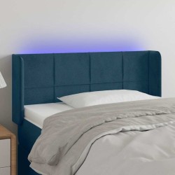 Tête de lit à LED Bleu foncé 103x16x78/88 cm Velours 582205582205